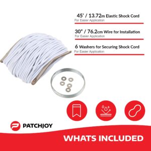 PatchJoy Tent Pole Shock Chord | Tent Pole Repair Kit | Tent Shock Chord Replacement