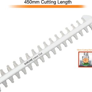 GARCARE Electric Hedge Trimmers, Corded 4.8A Pole Hedge Trimmer Set with 18 inch Laser Cut Blade