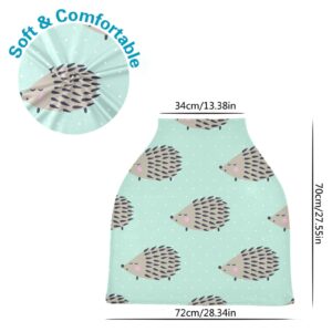 Nursing Cover Breastfeeding Scarf Cartoon Hedgehog - Baby Car Seat Covers, Infant Stroller Cover, Carseat Canopy(923c2)