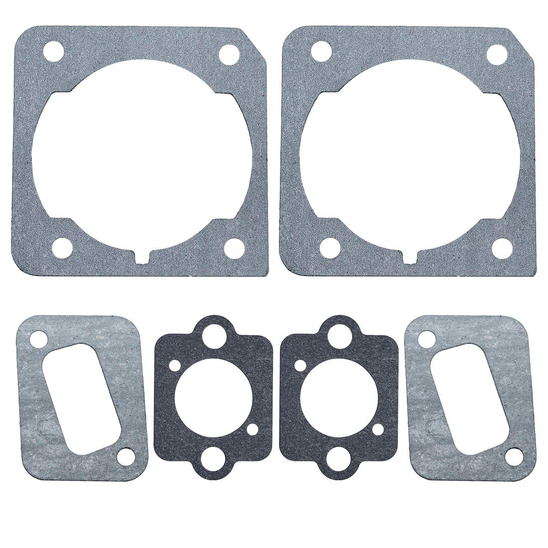 AUMEL Cylinder Muffler Carburetor Gaskets Kit 2Pcs for Husqvarna 340 345 350 346XP Chainsaw 503862501, 503894401