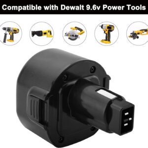 SHGEEN 2 Pack 4800mAh Ni-MH for Dewalt 9.6 Volt Battery DW9062 DW9061 DW926 DC750KA DW955K DW955 DW926K DW902 DW050 DE9062 DE9061 DE9036 Replacement for Dewalt 9.6v Battery