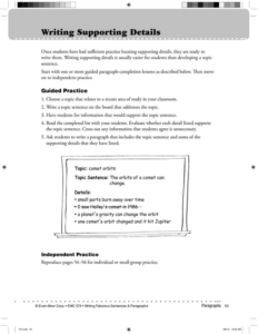 writing supporting details