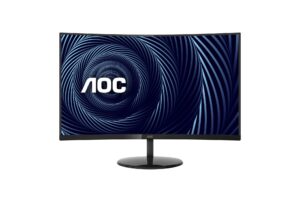 aoc cu32v3 32" super-curved 4k uhd monitor, 1500r curved va, 4ms, 121% srgb coverage / 90% dci-p3, hdmi 2.0/displayport, vesa, black (renewed)