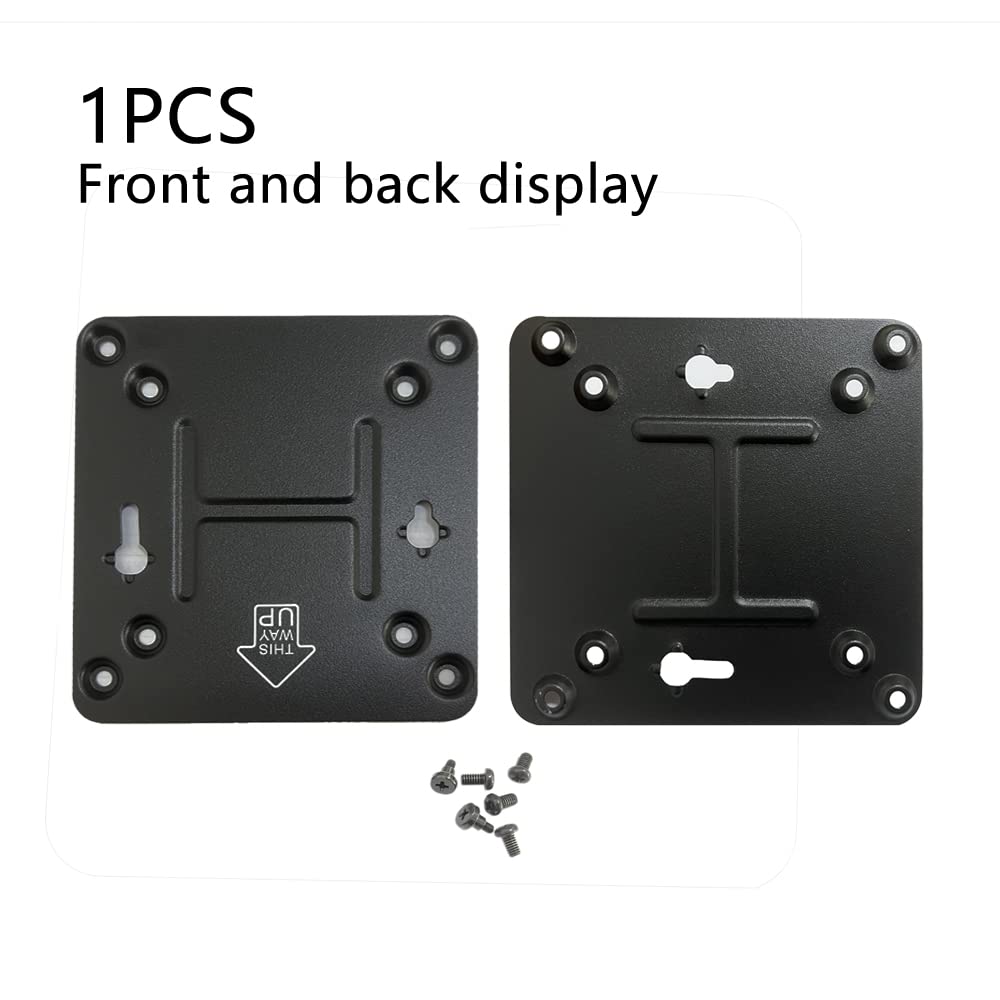 GinTai for Intel NUC Vesa Adapter Mount Bracket to Attach NUC Mini PC Computer to The Back of a Monitor Mounting Plate Not Skull or Hades(with 8pcs Screws) Intel NUC 4 5 6 7 8 10 11 General Purpose