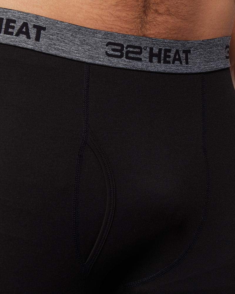 32 Degrees Mens Heat Performance Thermal Baselayer Pant Leggings, Black, X-Large