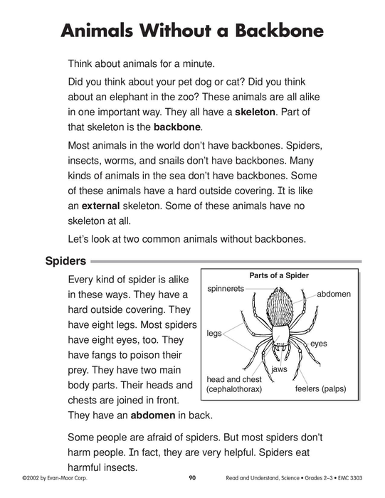 Animals Without a Backbone (Life Science/Invertebrates, Insects & Spiders)