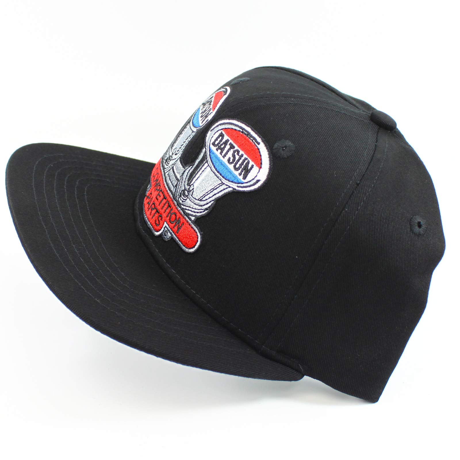 Datsun Competition Parts Baseball Cap - Snap Back - Flat Brim Black Hat