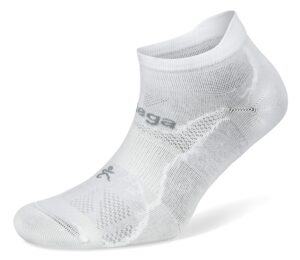 balega hidden dry moisture wicking performance no show athletic running socks for men and women (1 pair) medium, new white