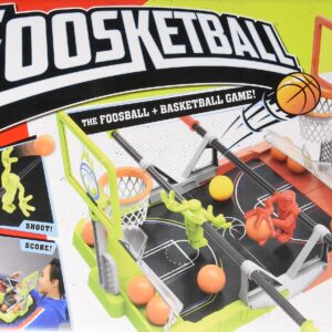 Hasbro Gaming Foosketball, The Foosball Plus Basketball Shoot and Score not searched Tabletop Game for Kids Ages 8 and Up, for 2 Players