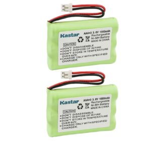 kastar 2-pack ni-mh battery 3.6v 1000mah replacement for motorola digital video baby monitor mbp667connect, mbp667connect-2, mbp667connect-3, mbp667connect-4, mbp667connectpu, mbp668connect