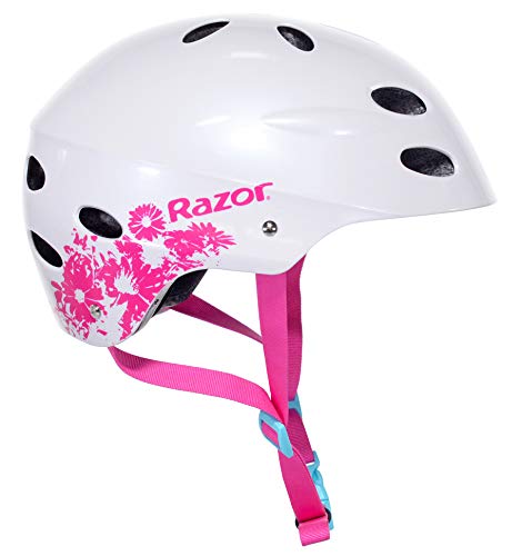 Razor V-12 Child Multi Sport Helmet, Pearl White, one Size