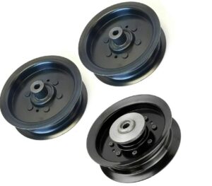 lawn mower parts 523196106/1196104 / 532196104 3 flat idler pulley kit for husqvarna poulan craftsman jonsered fits 54" decks 2 196106 and e-book in a gift (1)