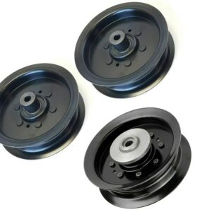 Lawn Mower Parts 523196106/1196104 / 532196104 3 Flat Idler Pulley Kit for Husqvarna Poulan Craftsman Jonsered Fits 54" Decks 2 196106 and E-Book in A Gift (1)