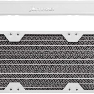 CORSAIR Hydro X Series XR5 360mm Water Cooling Radiator - Triple 120mm Fan Mounts - Premium Copper Construction - Easy Installation - White