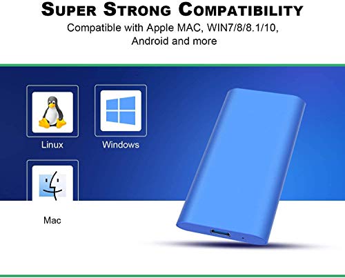 External Hard Drive 2TB, Portable Hard Drive External for PC, Laptop and Mac (2tb, Black)
