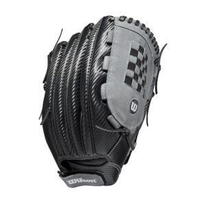 Wilson 2021 A360 SP14 14" Slowpitch Softball Glove - Right Hand Throw, Black/Grey