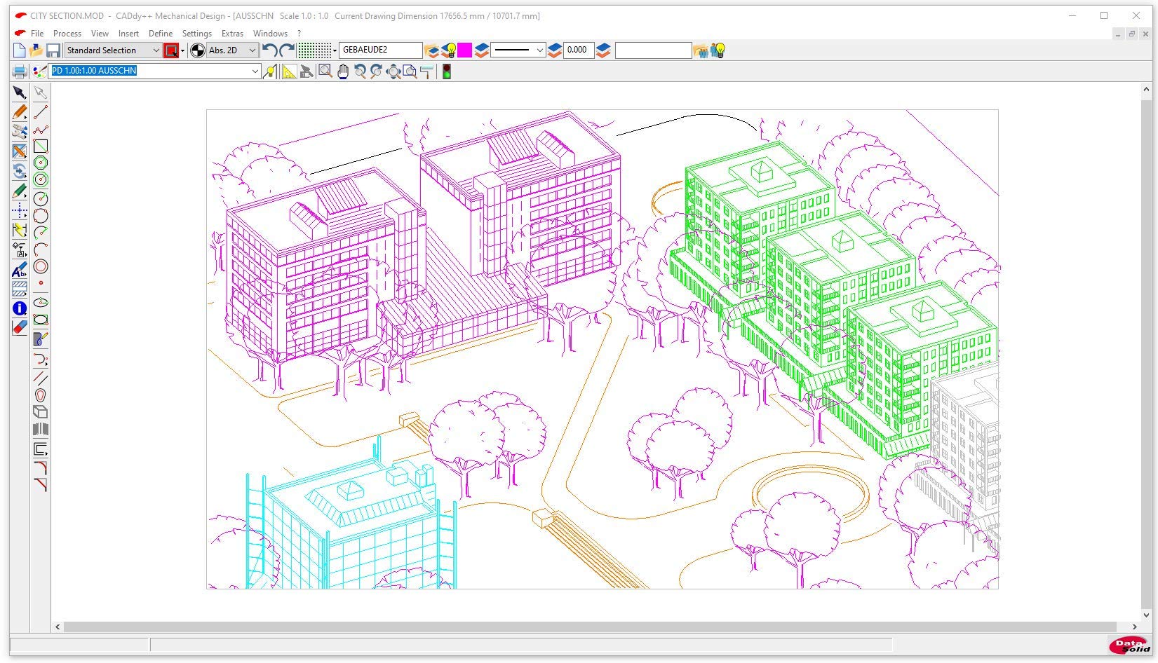 Becker CAD 12 2D - professional CAD software for 2D design and modelling - for 3 PCs - 100% compatible with AutoCAD