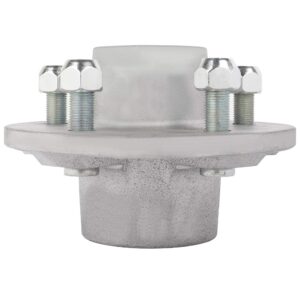 ECCPP Boat Trailer Hub Kit 5 Bolt 1 1/16 x 1 3/8 44649 x 68149 Silver Tapered Spindle Galvanized 3500lb