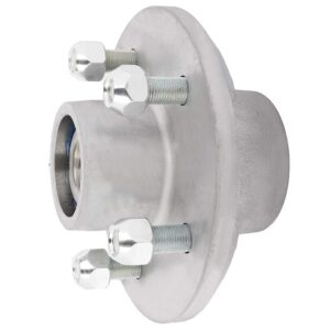 ECCPP Boat Trailer Hub Kit 5 Bolt 1 1/16 x 1 3/8 44649 x 68149 Silver Tapered Spindle Galvanized 3500lb