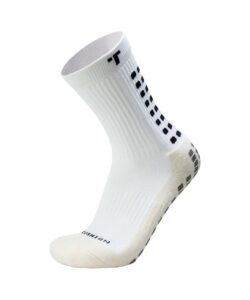 trusox 3.0 mid-calf cushioned socks, white, adult medium