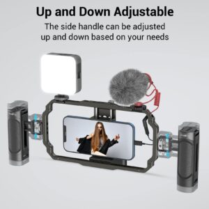 SmallRig Side Handle for Smartphone Cage Phone Video Rig Lightweight w 1/4 Threads - 2772