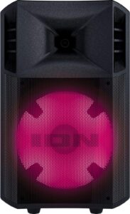 ion audio powerglow 10" 200w 2-way pa bluetooth speaker - black (renewed)…