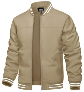 tacvasen lightweight golf jackets for men bomber coats jackets men windbreaker jackets lightweight golf jackets pilot jacket