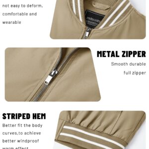 TACVASEN Lightweight Golf Jackets For Men Bomber Coats Jackets Men Windbreaker Jackets Lightweight Golf Jackets Pilot Jacket