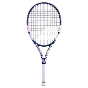 babolat pure drive 2021 junior 26 inch tennis racquet (blue/pink) (4 1/8" grip size)