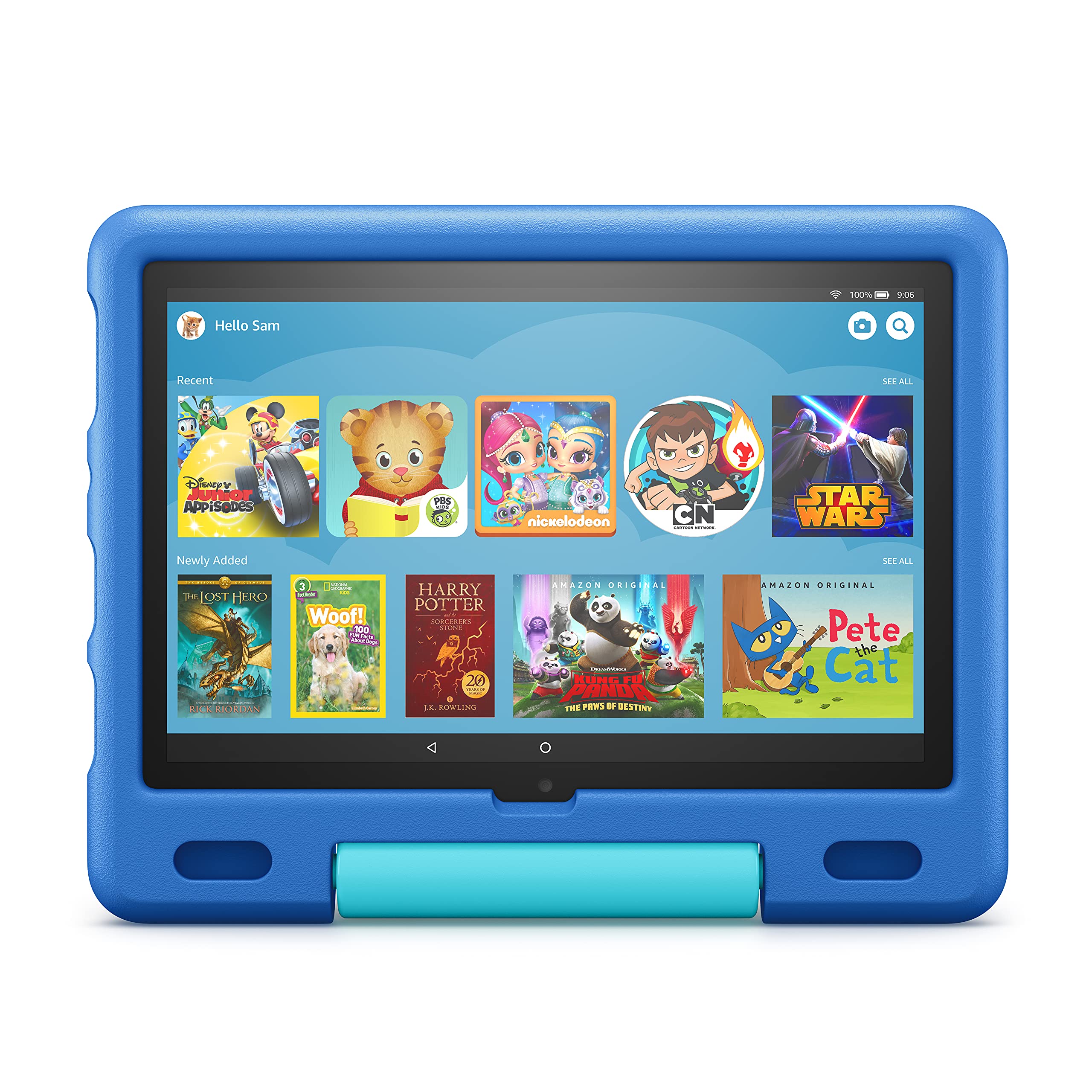 Amazon Kid-Proof Case for Fire HD 10 tablet (Only compatible with 11th generation tablet, 2021 release) – Sky Blue