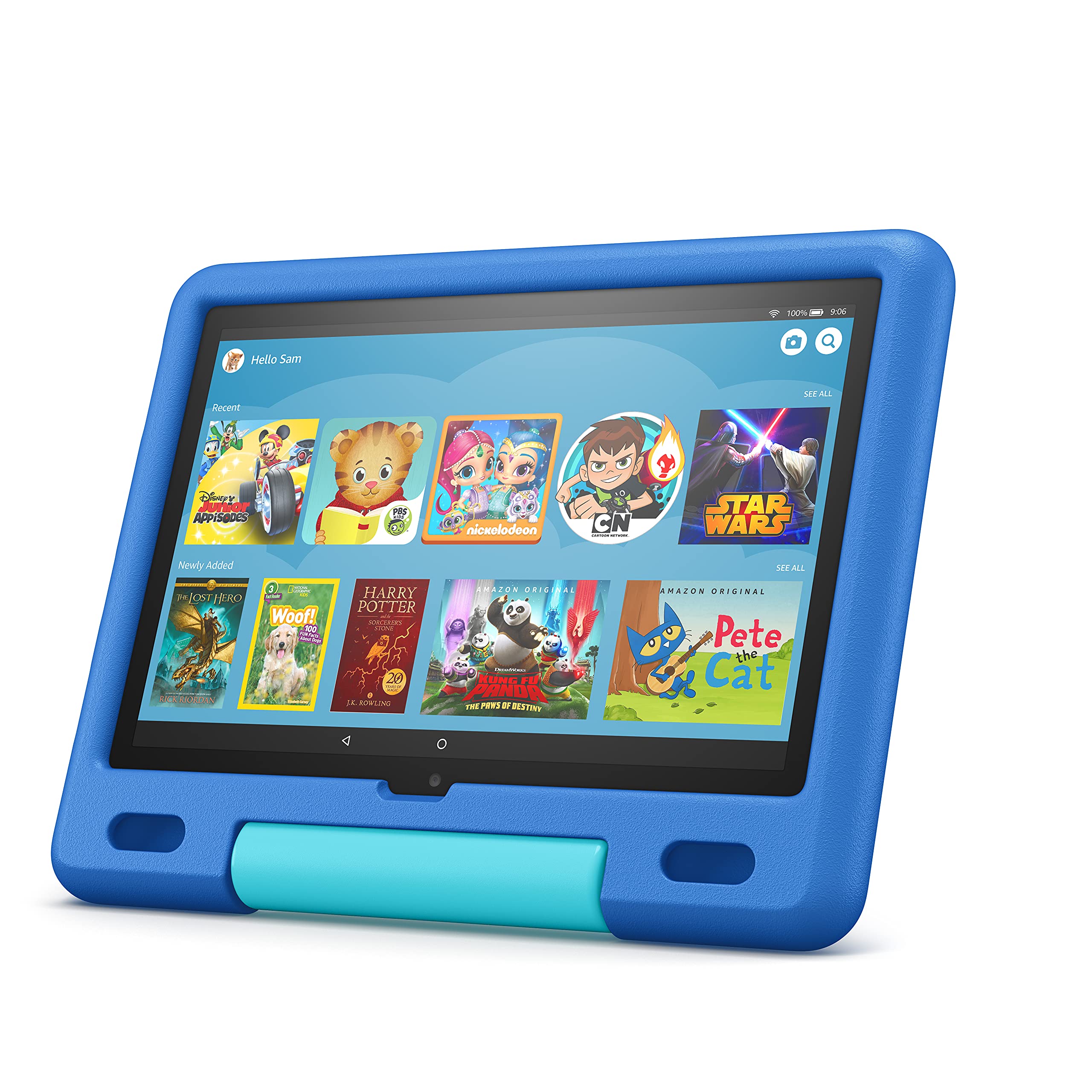 Amazon Kid-Proof Case for Fire HD 10 tablet (Only compatible with 11th generation tablet, 2021 release) – Sky Blue