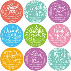 600pcs thank you for supporting my small business stickers labels for handmade shopping small shop business stickers 2 inch 7 designs