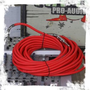 Fat Toad 1/4" to 1/4 Male Jack Speaker Cables (2 Pack) 50ft Professional Pro Audio Red DJ Speakers PA Patch Cords | Quarter Inch 12 AWG Gauge Wire for Amp, Music Studio Recording & Stage Gear