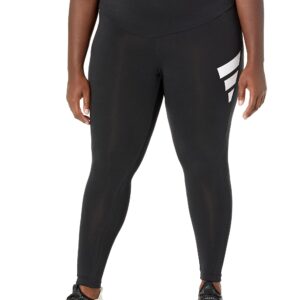 adidas Women's Sportswear 3-Bar Leggings, Black, Large