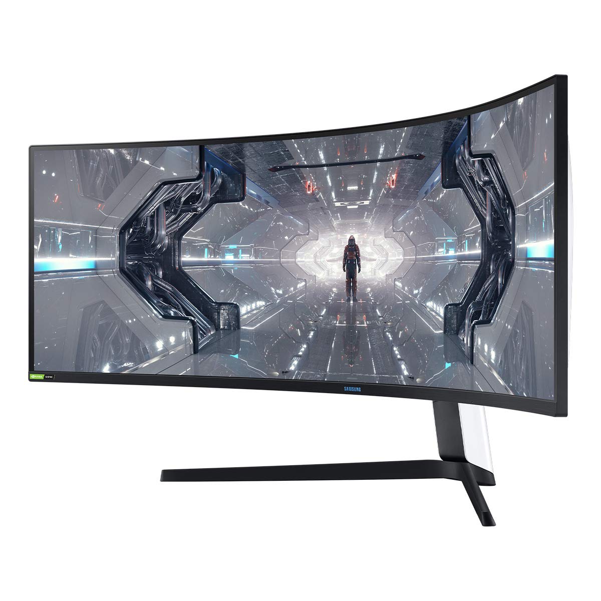 SAMSUNG Odyssey 49-in 5K QHD 1440p Gaming G9 Computer Monitor LC49G97TSSNXDC