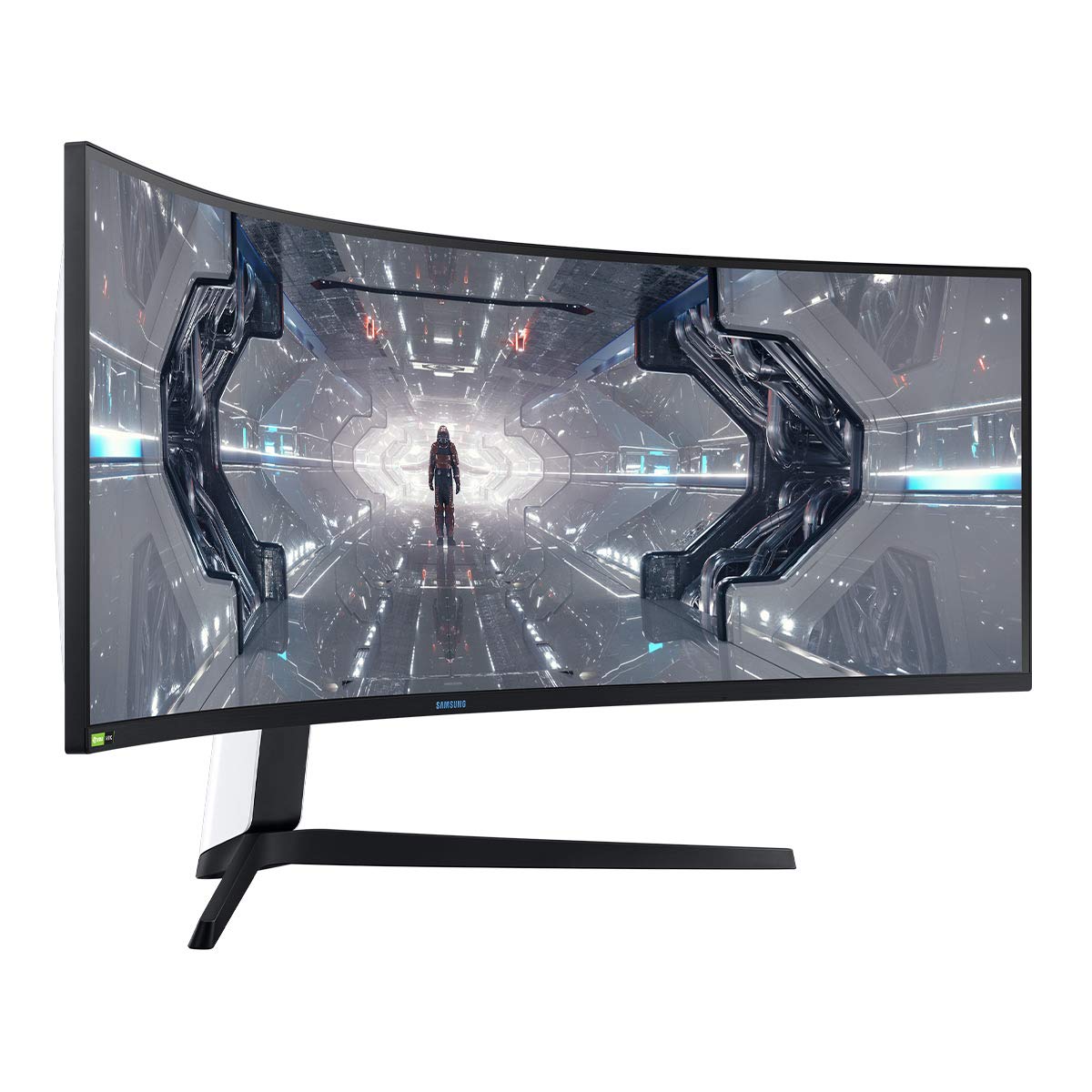 SAMSUNG Odyssey 49-in 5K QHD 1440p Gaming G9 Computer Monitor LC49G97TSSNXDC