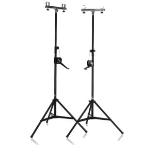 light trussing stands by griffin | t adapter dj booth kit & truss system for lighting cans & speakers | pro-audio stage platform hardware mounting package | pa equipment gear holder | live music gigs