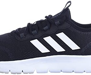 adidas Women's Vario Sport Running Shoe, Black/White/Grey, 8