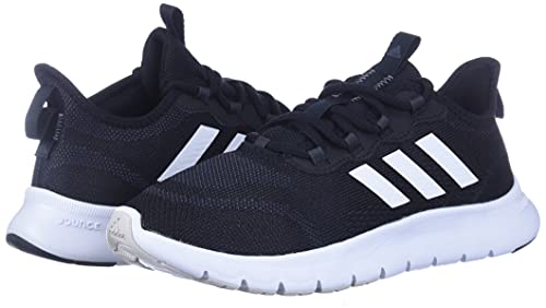 adidas Women's Vario Sport Running Shoe, Black/White/Grey, 8