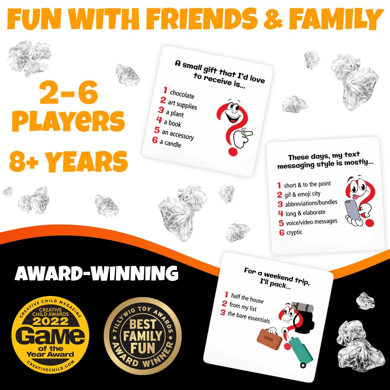 Really?! Think You Know Me? Guess Again - Hilarious Family Game Night Ice Breakers, Conversation Cards to Get Talking