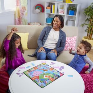 Hasbro Gaming Monopoly Junior: Peppa Pig Edition Board Game for 2-4 Players, Indoor Games for Kids, Peppa Pig Toys and Games, Ages 5+ (Amazon Exclusive)
