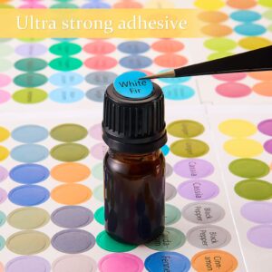 1920 Stickers 10 Sheets Essential Oils Labels Bottle Cap Stickers Lid Stickers for Rollerballs Bottles and Organizing Oils Proof Labels Stickers Waterproof Cap Stickers for Essential Oil Bottle