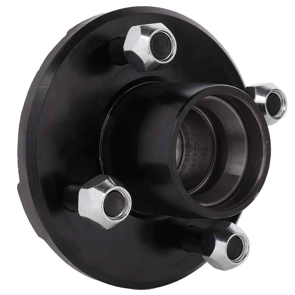 ECCPP Boat Trailer Hub Kit 4 Bolt 1-1/16 L44649 Black Round Spindles 2,000 Lbs Axle Kit Idler Hubs