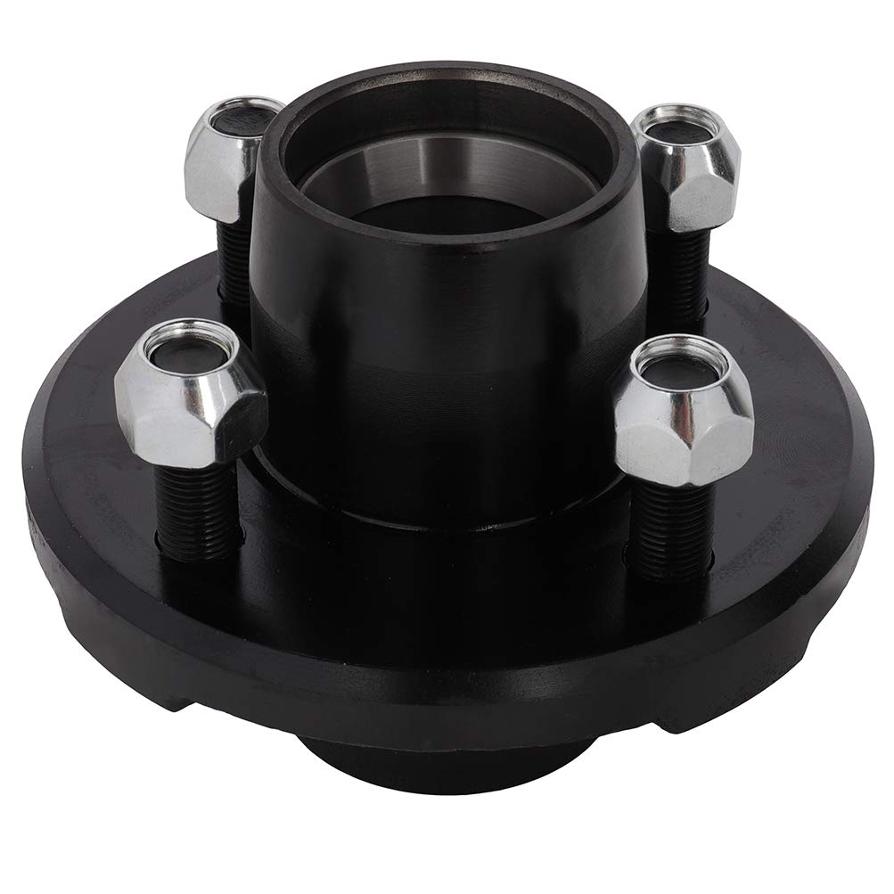 ECCPP Boat Trailer Hub Kit 4 Bolt 1-1/16 L44649 Black Round Spindles 2,000 Lbs Axle Kit Idler Hubs