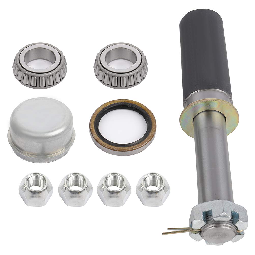 ECCPP Boat Trailer Hub Kit 4 Bolt 1-1/16 L44649 Black Round Spindles 2,000 Lbs Axle Kit Idler Hubs