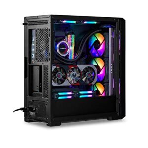 LIAN LI LANCOOL 215 E-ATX PC Case, RGB Gaming Computer Case Features High Airflow with 2x200mm ARGB Fans & 1x120mm Fan Pre-Installed and Mesh Front Panel, Tempered Glass Mid-Tower Chassis (Black)