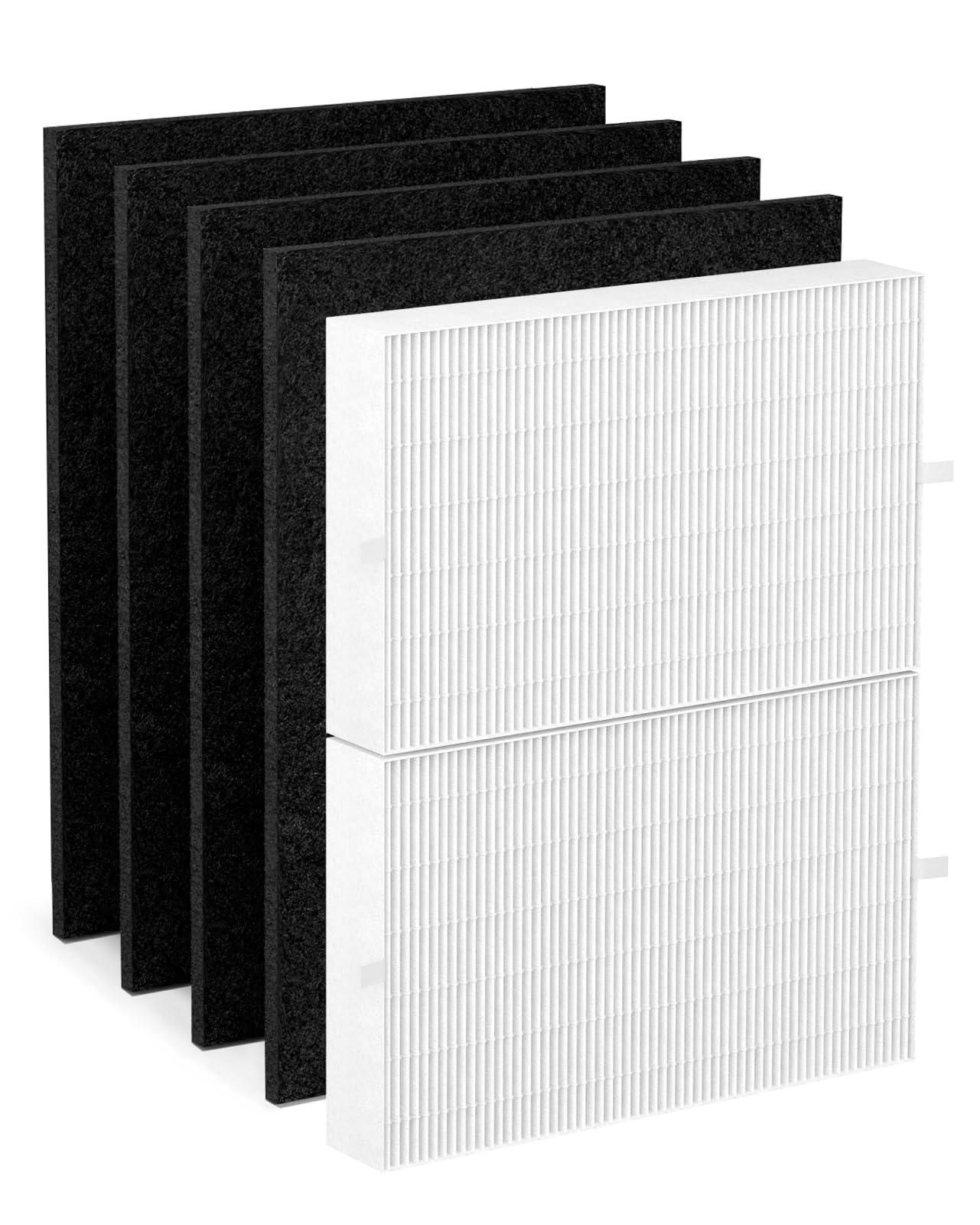 HPA200 Replacement Filter R Compatible with Honeywell Air Purifier 200 Series, 2 H13 True HEPA Filters with 4 Pre-Cut Carbon Filters, Part# HRF-ARVP200