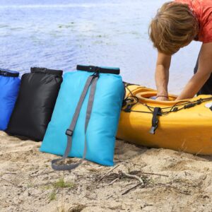 Waterproof Dry Bag Set 15 L+ 8 L +5 L+4 L+3 L+ 2 L Lightweight Sacks and Long Adjustable Shoulder Strap for Kayaking, Rafting, Boating, Hiking, Camping (Colorful, 6 Pcs)