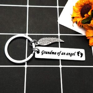 Baby Memorial Keychain Remembrance Baby Keychain in Memory of Baby Gifts for Grandma Memorial Baby Keyring Sympathy Gift Loss of Baby Gift Memorial Gifts for Loss of Infant Child Sympathy Jewelry