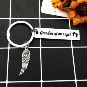 Baby Memorial Keychain Remembrance Baby Keychain in Memory of Baby Gifts for Grandma Memorial Baby Keyring Sympathy Gift Loss of Baby Gift Memorial Gifts for Loss of Infant Child Sympathy Jewelry